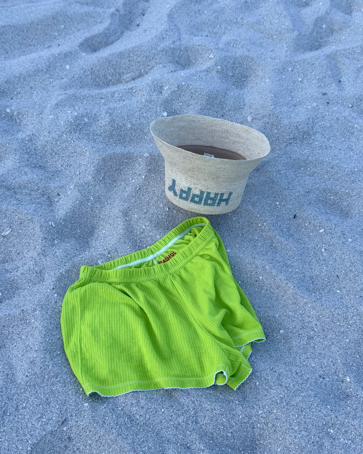 POINTELLE SHORTS IN GRANNY SMITH