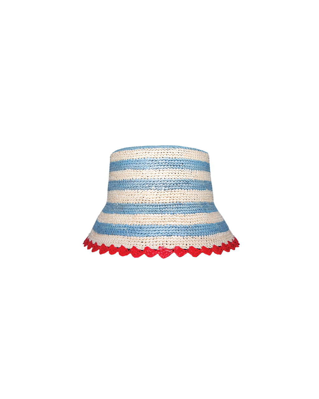 STRIPED SCALLOP HAT