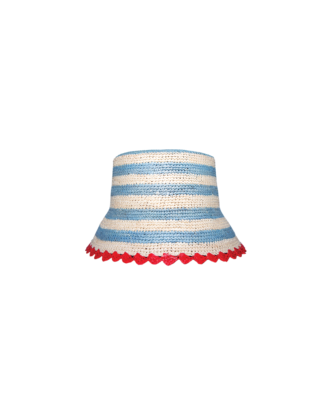 STRIPED SCALLOP HAT