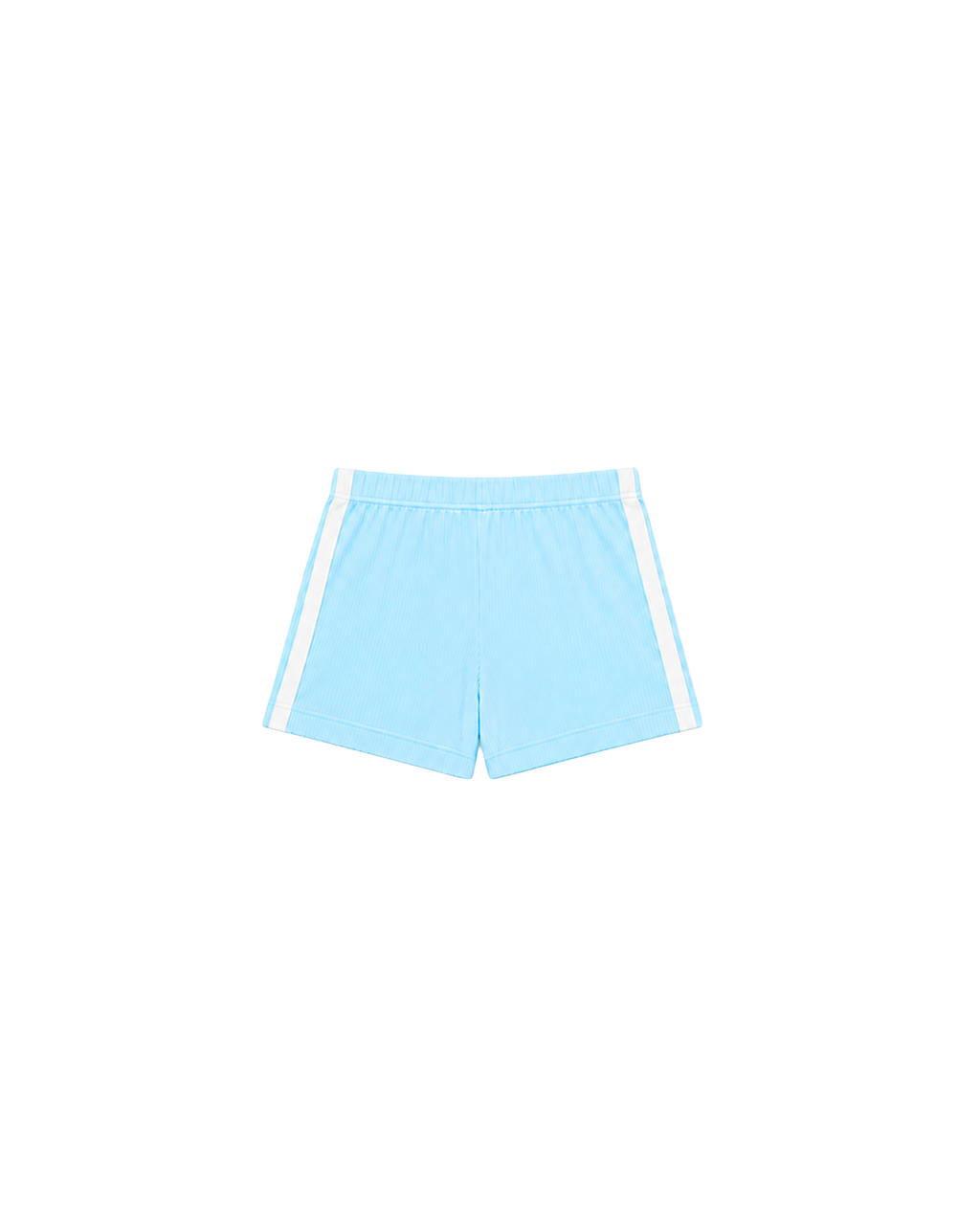 WHITE SPORTY STRIPE SHORTS