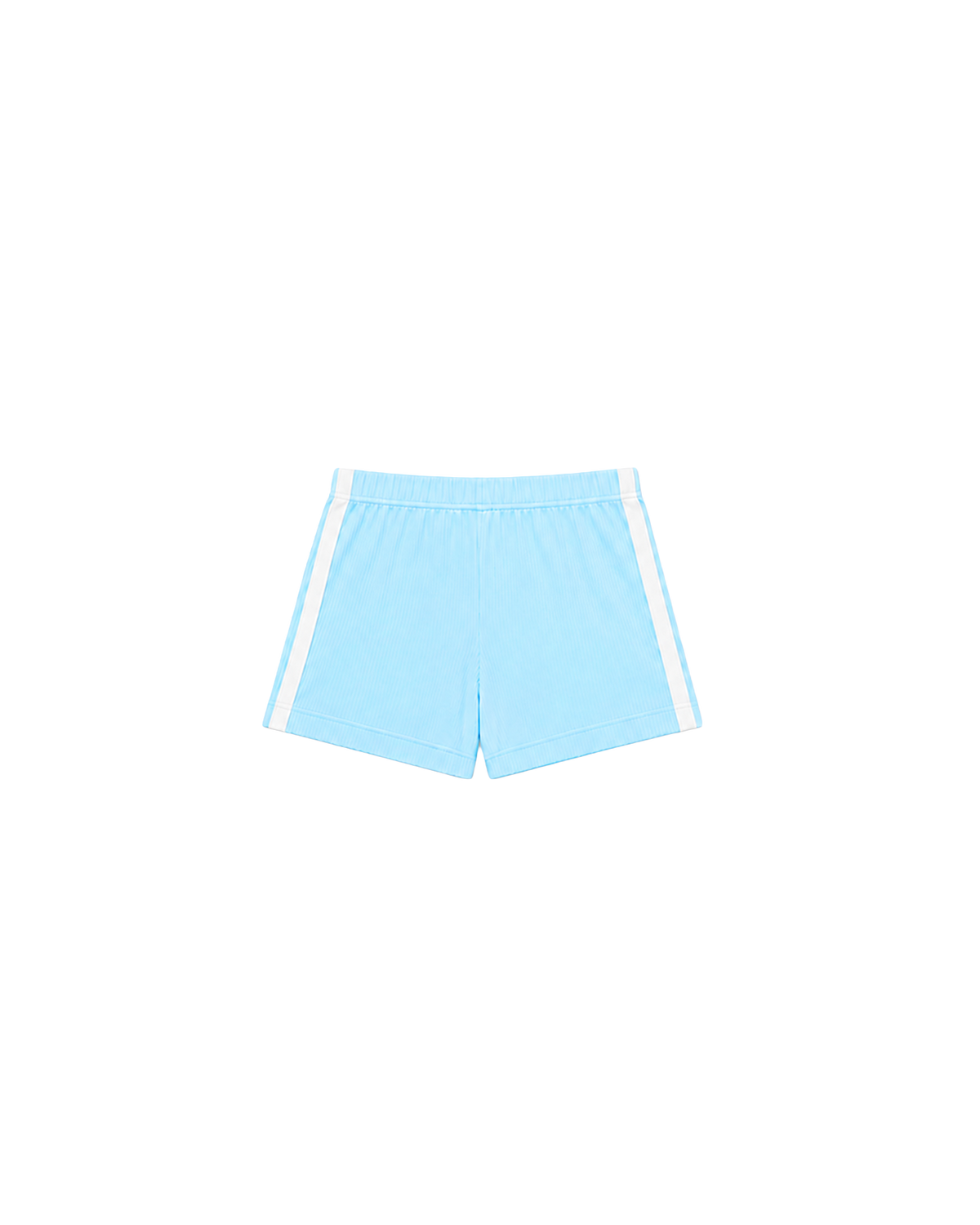 WHITE SPORTY STRIPE SHORTS