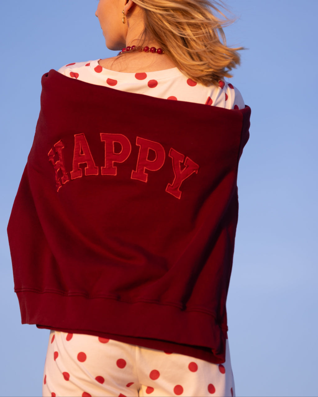 RASPBERRY HAPPY MOCKNECK