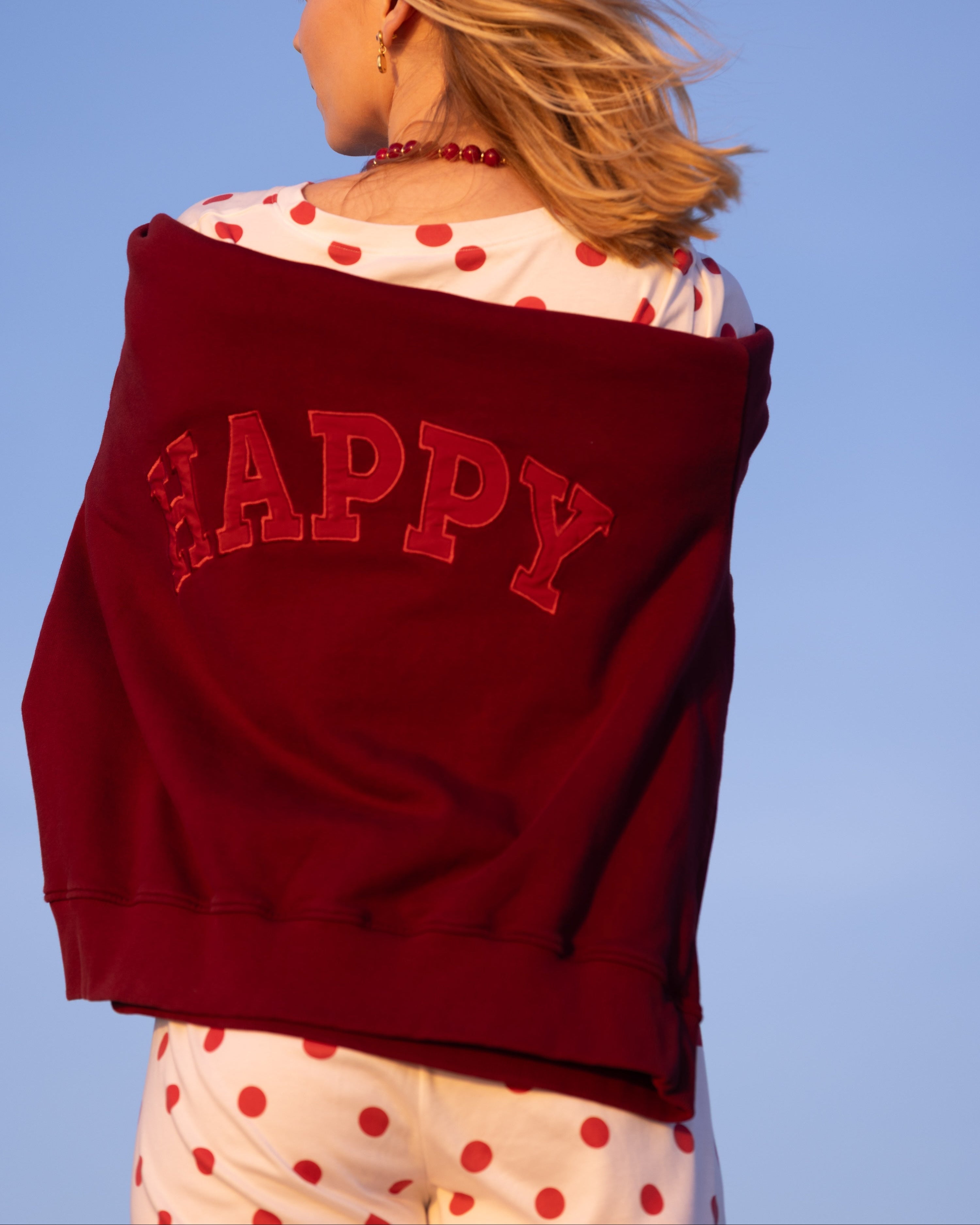 RASPBERRY HAPPY MOCKNECK