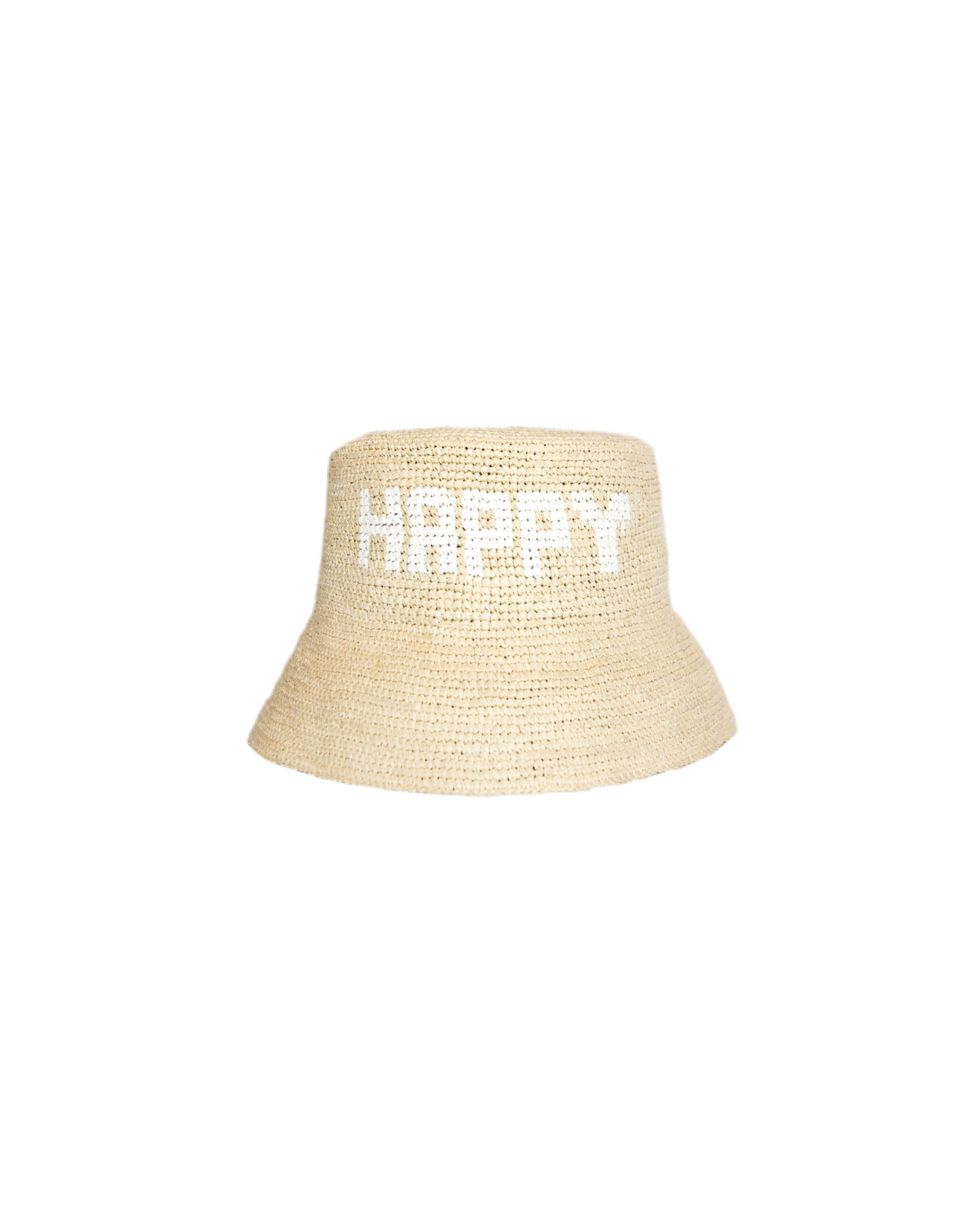 HAPPY HAT IN WHITE