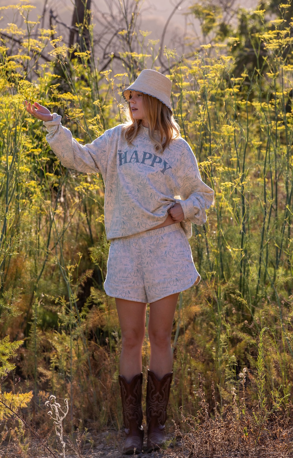 TOILE SWEATSHORTS