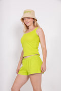 POINTELLE TANK IN GRANNY SMITH