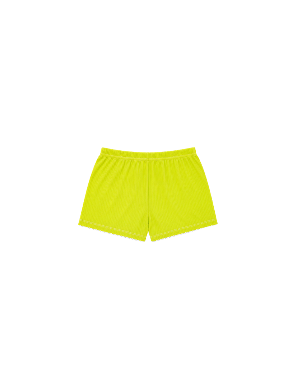 POINTELLE SHORTS IN GRANNY SMITH