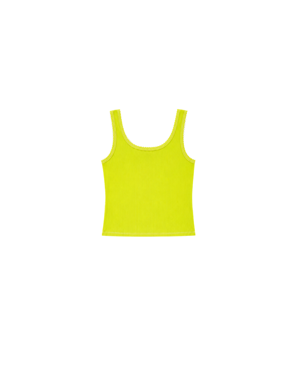 POINTELLE TANK IN GRANNY SMITH