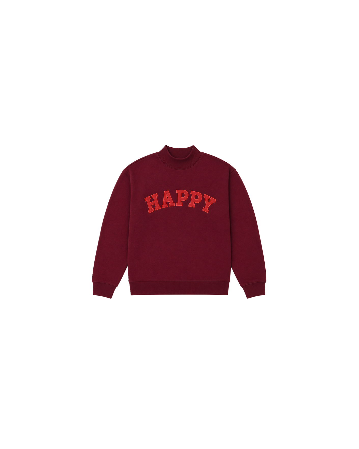 RASPBERRY HAPPY MOCKNECK